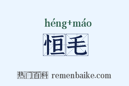 恒毛是什么意思的图片